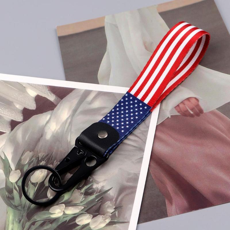 American Flag Keychain Stars and Stripes Car Key Holder in Durable Polyester Patriotic Fashion Accessory for Men and Women Great Winter Gift Idea Practical and Stylish American Flag Keychain Stars and Stripes Car Key Holder in Durable Polyester Patriotic Fashion Accessory for Men and Women Great Winter Gift Idea Practical and Stylish