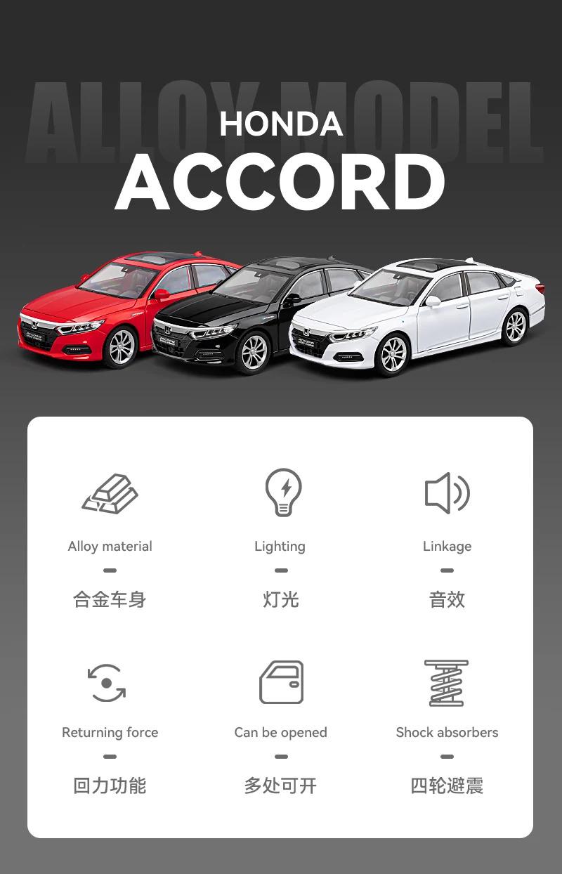 1:24 Luxury Sedan Sound and Light Alloy Metal Die-cast Car Model Collectible Hobby Decoration Fashion Holiday Gift Box for Boys