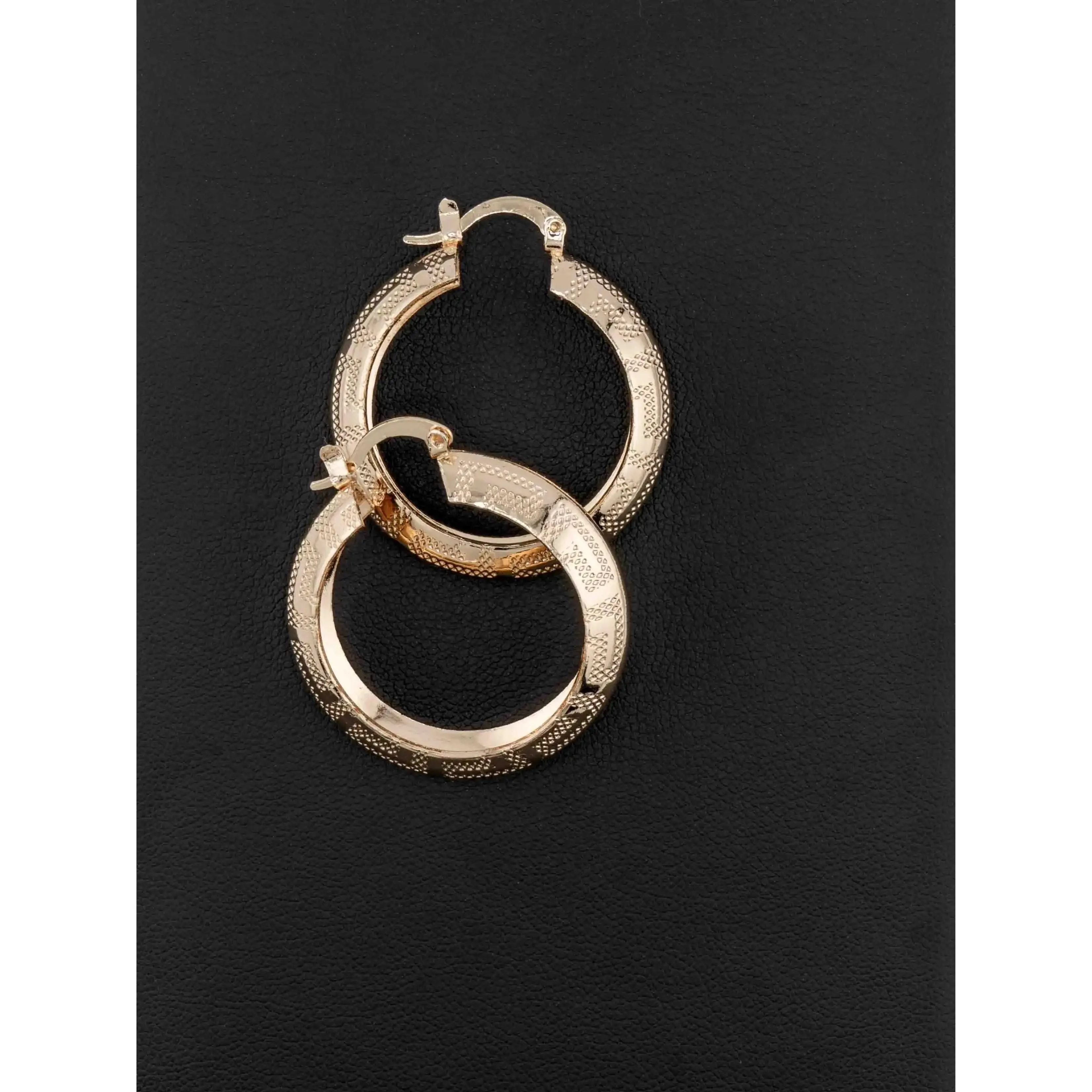 Incredible 8mm hoop earrings in gold-plated for mom
