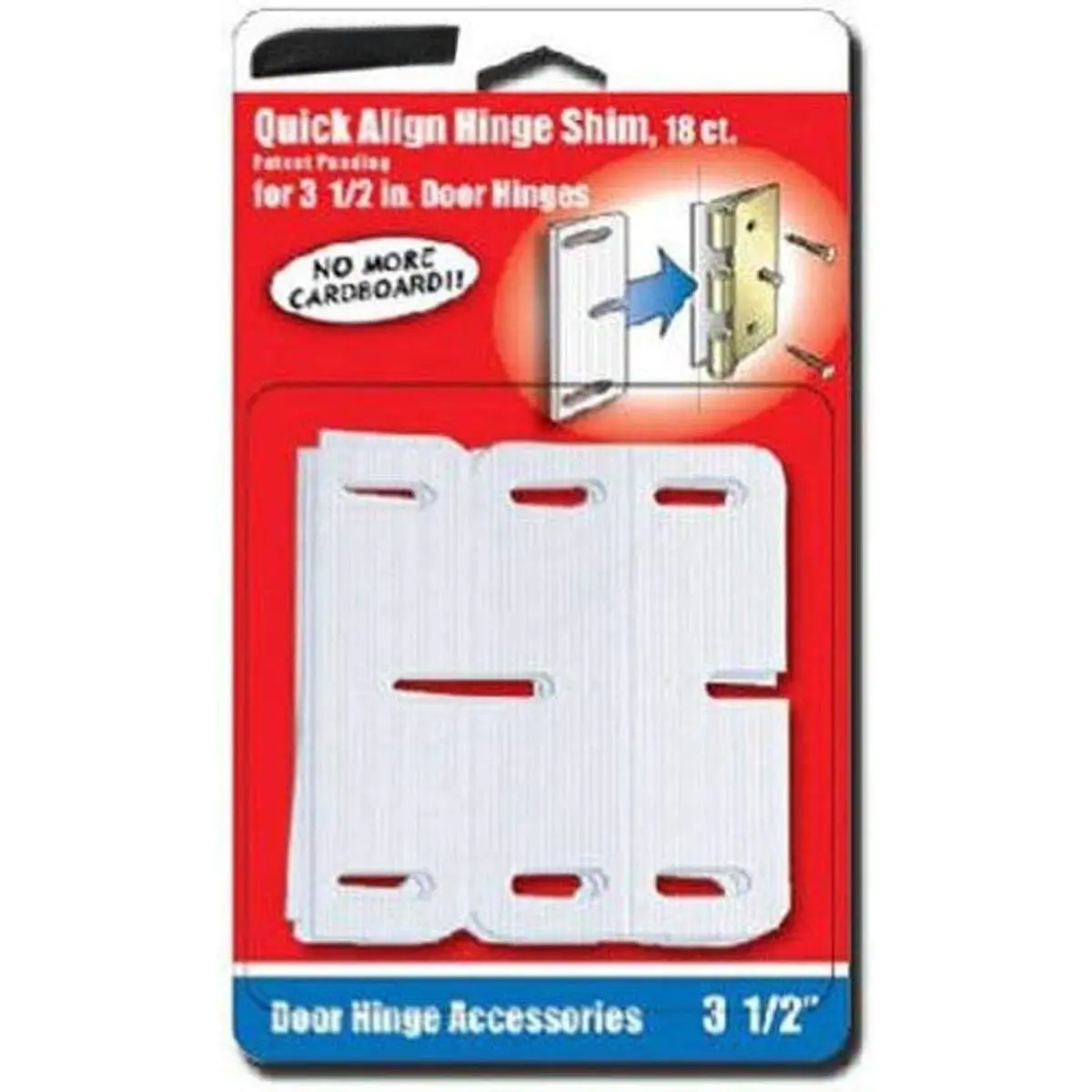 EZ HS350BP 3.5" Hinge , 18 count, Pack of 1, White