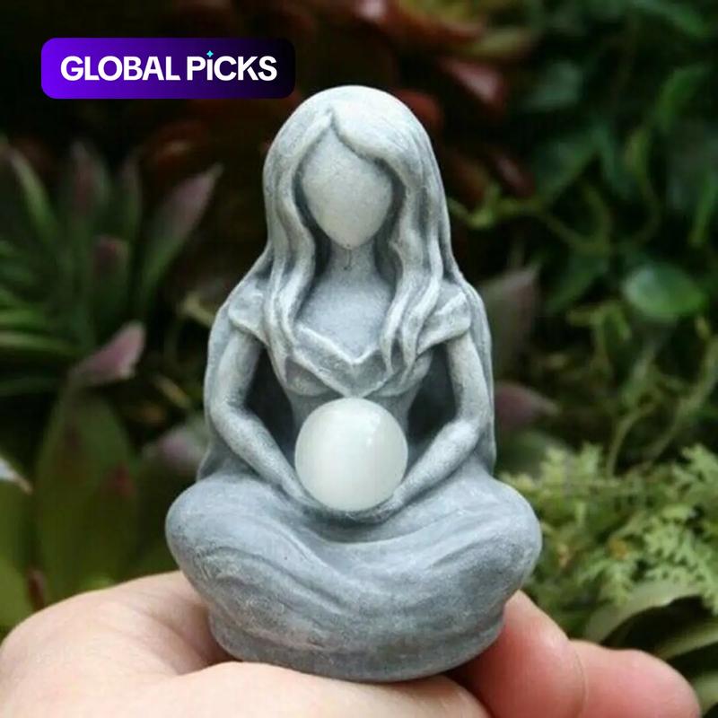 Moon Goddess Statue, 1 Count Creative Resin Ornament, Home Decor for Living Room Bedroom Garden, Ideal Decorative Ornament for Indoor & Outdoor