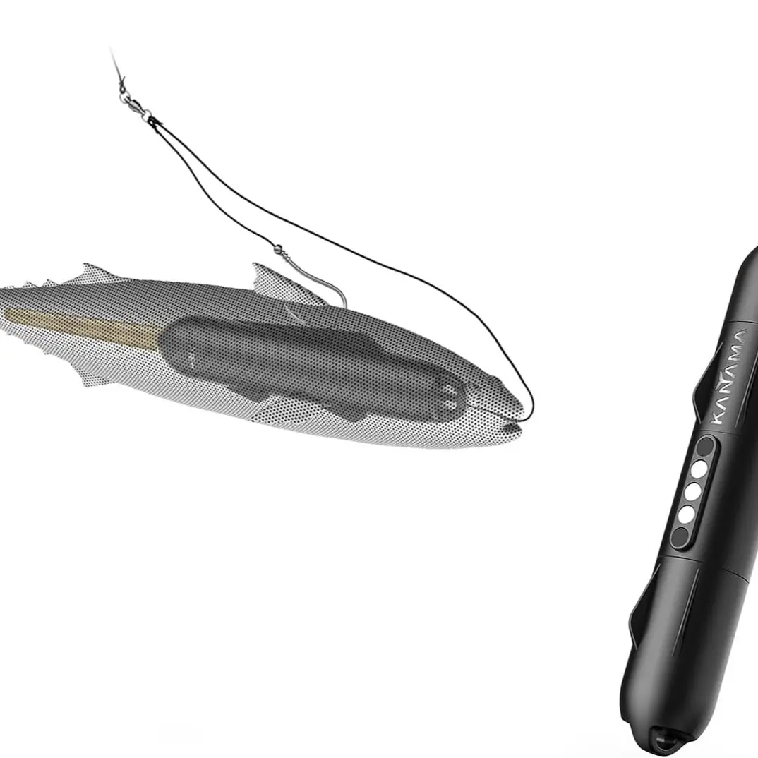 Kanama Smart Bionic Lure Mini, Rechargeable Machine Fishing Lure, Sound Wave Vibration, Auto Swim, Freshwater & Saltwater Use