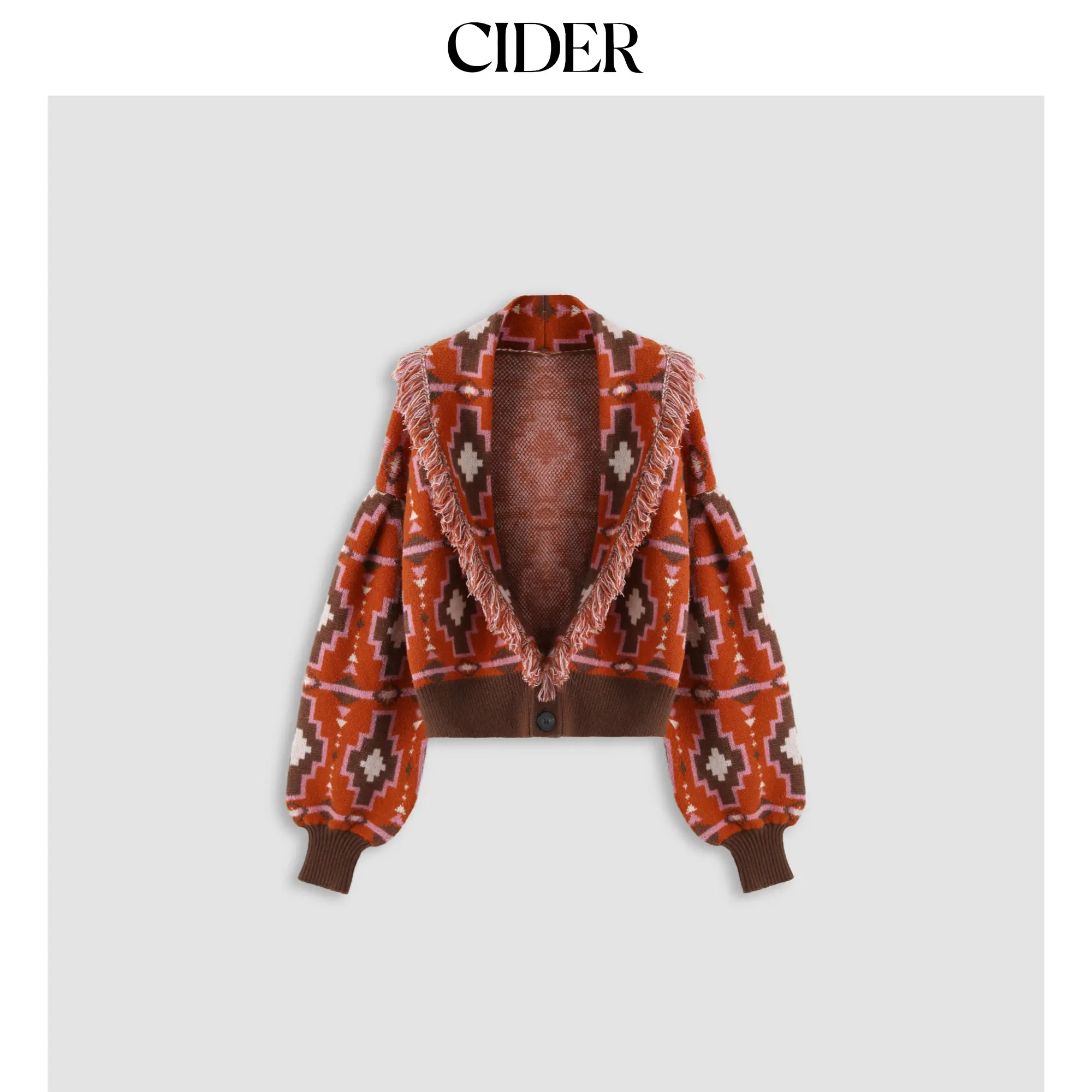 Cider [3 colors, size 2-10] Boho Sweater With Tassels