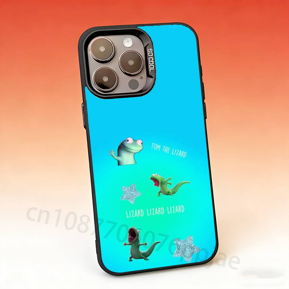 Tom Lizard Phone Case For iPhone 17,16,15,14,13,12,11,Pro,Max,Plus,Mini, Anti Fall Matte Hard Bumper