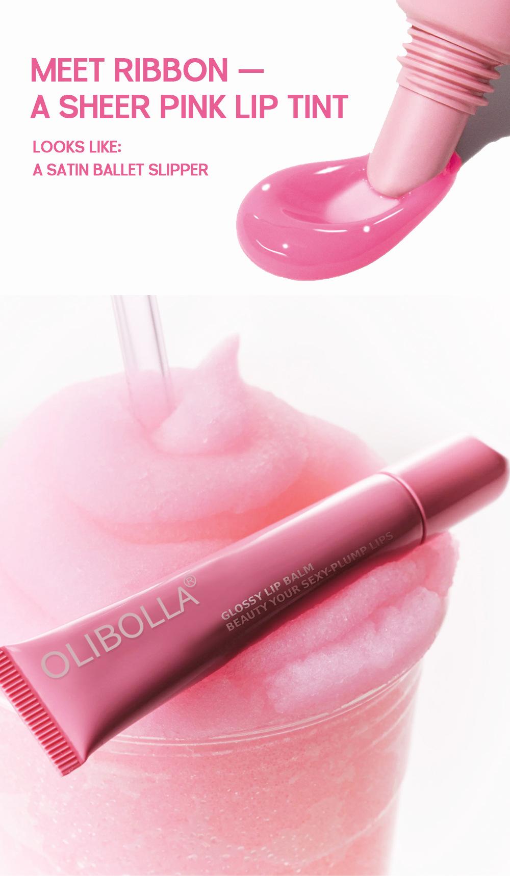 GET THE GLAZED GLASS LIPS! [OLIBOLLA Official] Peptide Lip Treatment: High-Shine Plumping Lip Glow Oil, Hydrating & Nourishing Lip Gloss, Non-Sticky Finish 3-in-1 Glaze
