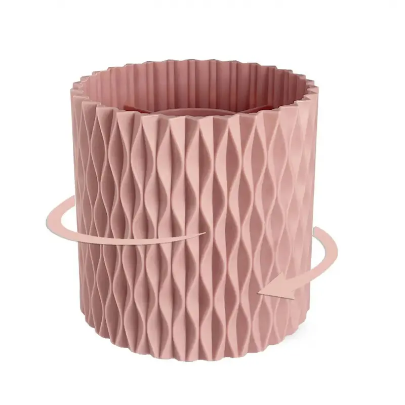 Rotating Pen Pencil Holder for Desk, 5 Slots White Desk Pen Organizer Easthetic Desktop Supplies and Accessories for Women Girls, Pen Cup Pencil Caddy for Office Home Art Supply