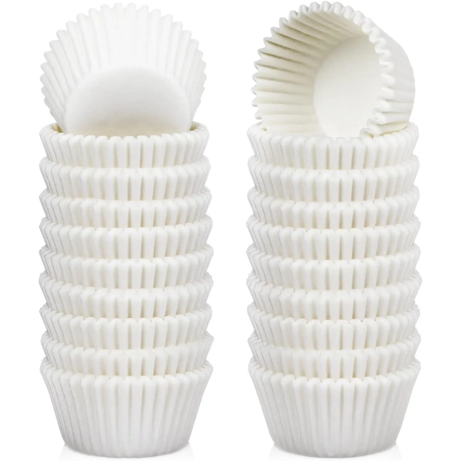 500 Count Mini Cupcake Liners White Muffin Liners Greaseproof No Smell Small Cupcake Wrappers Baking Cups