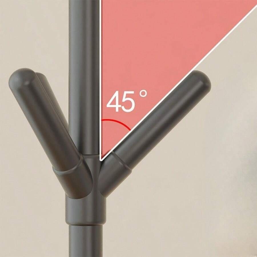 Clothes and Hats Rack Floor To Floor Bedroom Coat Hook Bedroom Vertical Tree Branch Shape Holder Hat Scarf Handbag Storage Hange Garment Rack Living Room