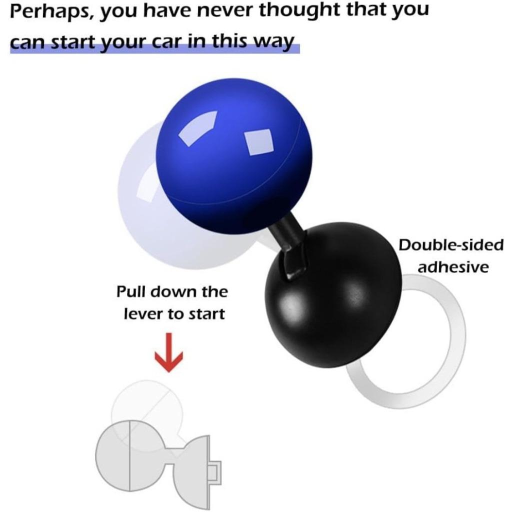 Car Engine Start Stop Button Cover, Car Engine Start Stop Button Decoration, Universal Car Interior Accessories for Car Engine Start Stop Button Automotive