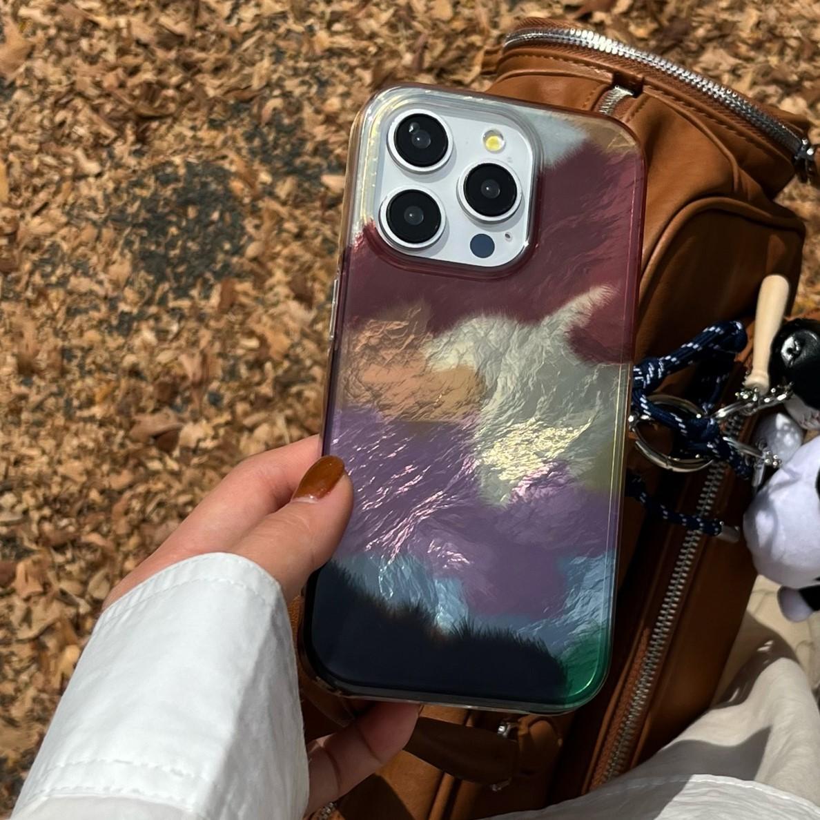 Abstract Marble Pattern Phone Case, Fashionable Phone Protective Cover, Phone Accessories Compatible with iPhone17 16 15 14 13 12 11Pro/Pro Max