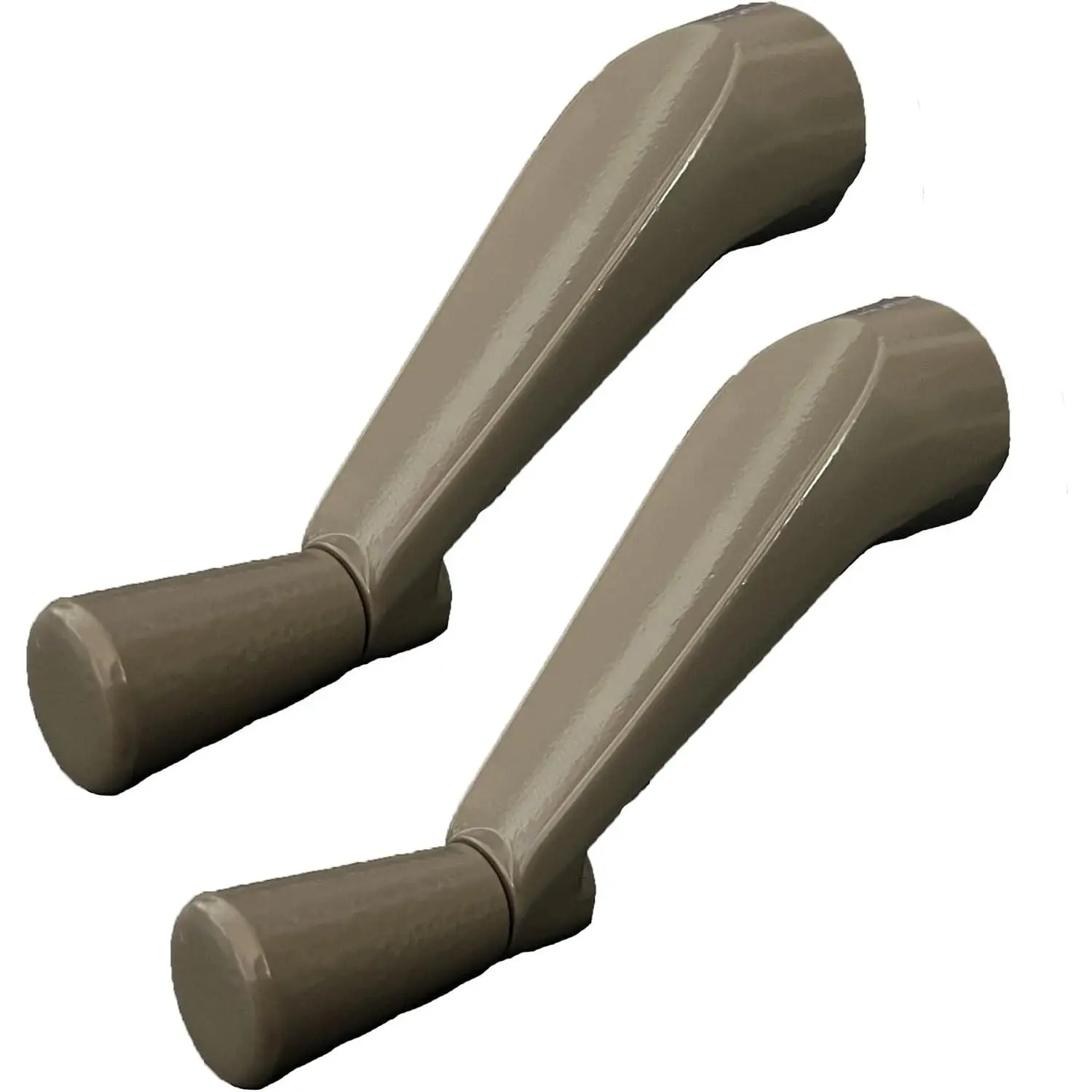 Pack of 2 Window Crank Handle Replacement, (Stone Color) Fit to 3/8 Inch Spindles, Spline Socket Crank Handle, Smooth 360-Degree Operation for Casement, Compatible Andersen, Material: Zinc Alloy