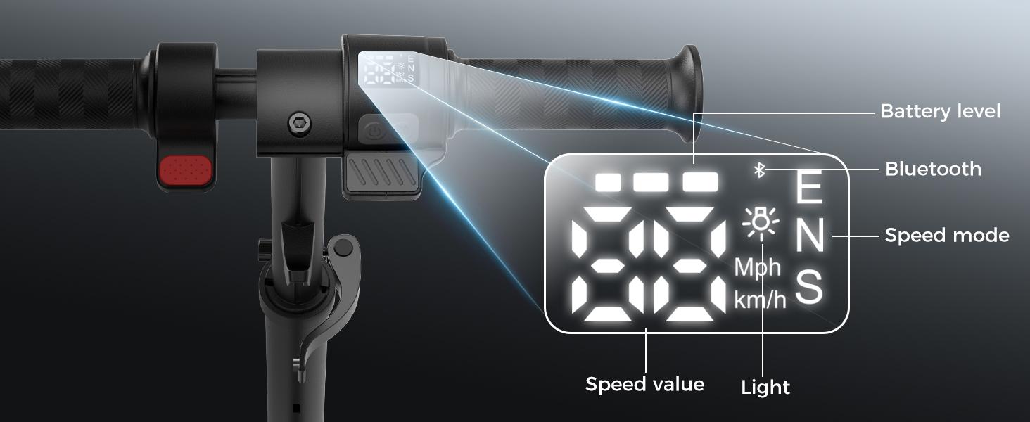 Electric scooter for Kids Ages 8-12, 5/8/12Mph 3 Adjustable Speeds, 200W Motor, 3 Light Modes, Wide Desk, Double Brake Safe & Comfy Ride, 21.6V4.5Ahh