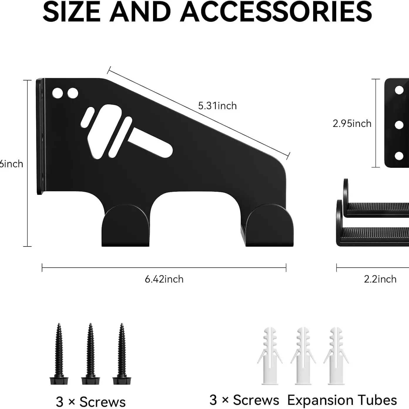 Chainsaw Wall Mount Bracket with Protective Pad, Garage Storage Rack, Tool Holders for Workshop, Tool Shed, Tool Room (1 Piece)