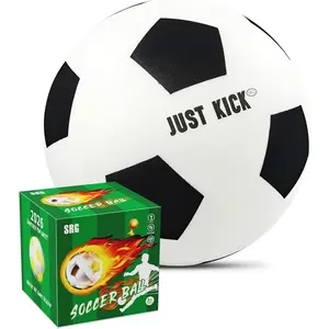 Silent Foam Soccer Ball – Airless Indoor House Ball for Quiet Training, Soft Durable Foam Design, Multi-Use for Dribbling Practice, Gift for Soccer Fans, Sizes 3/5/7