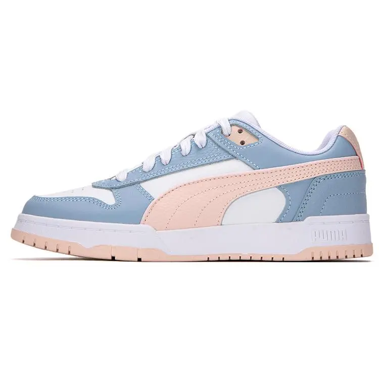 PUMA RBD Game Low Leather Casual Sneakers for Men and Women in Blue and Pink Verifiable, with credentials and supporting global authentication
