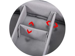 Electronic Accessories Organizer, Portable Travel Cable Storage Bag Tech Pouch with Adjustable Compartments Water-Resistant Handbag for Smart Device Cords Chargers Hard Drives Gadgets