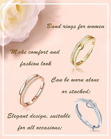 MILACOLATO 8Pcs Spinner Rings for Anxiety Relief Stainless Steel Rings for Women Men Anti Stress Band Rings Set Fidget Rings for Anxiety