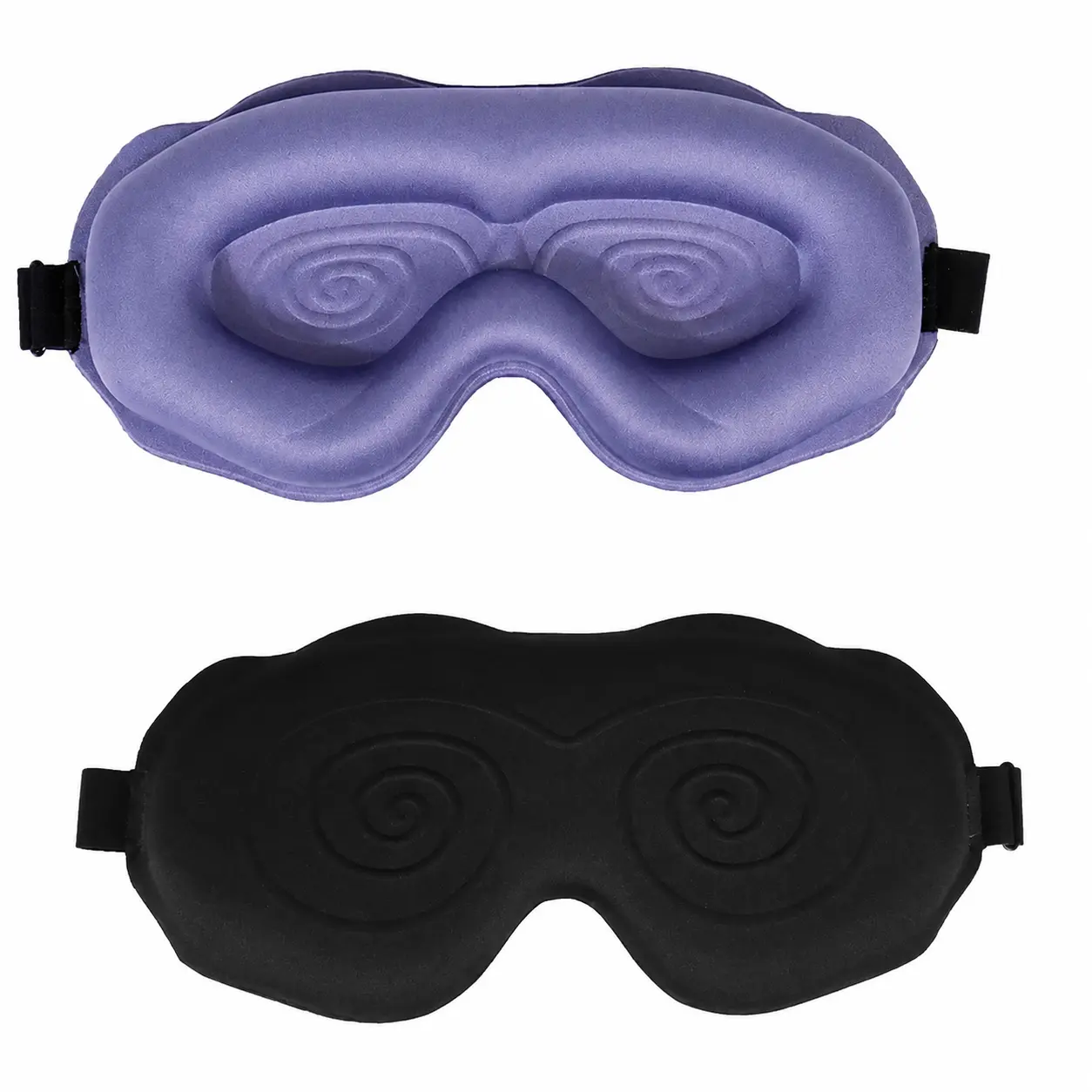 Premium 3D Contoured Sleep Mask with Total Light Blockout Technology, Ultra-Soft Skin-Safe Polyester Sponge Padding, Lash Extension Compatible Fit, Ergonomic Design for Side Sleepers, Night Shift Professionals, and Air Travel — Unisex Comfort Essential