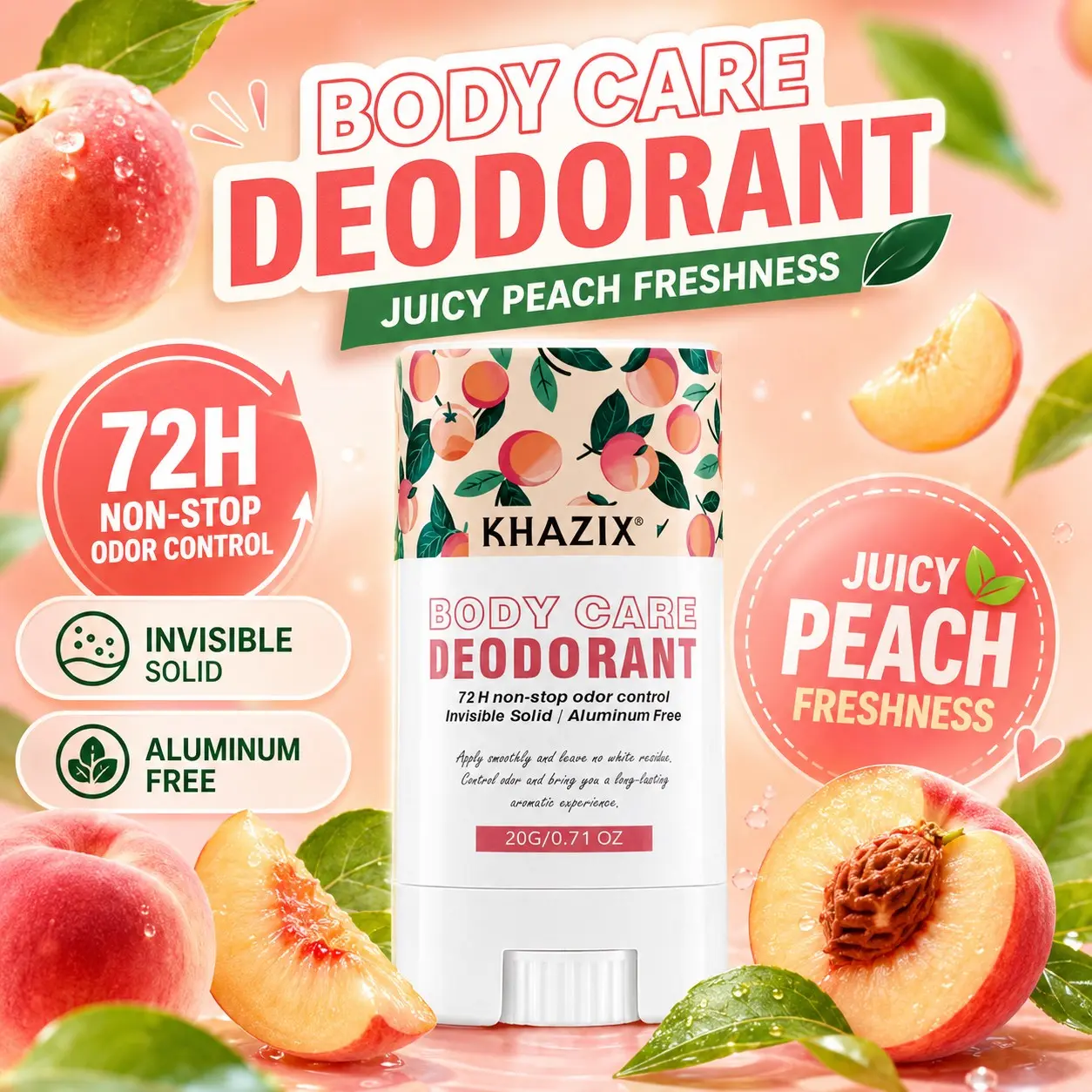 Shea Butter Deodorant Stick, Gentle Underarm Care, Smooth Application, Fresh Scent, Daily Skincare Balm, Recyclable Packaging