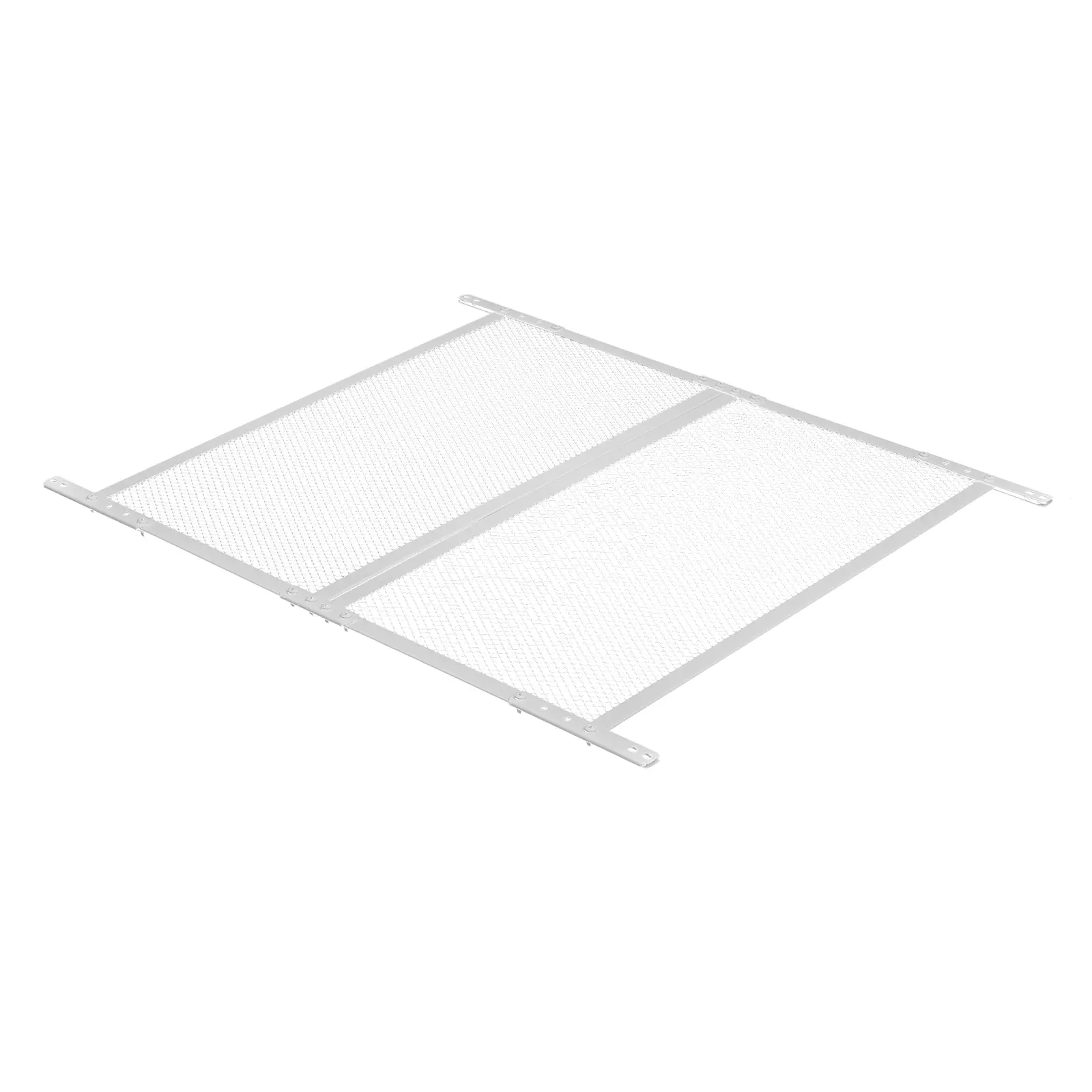 RV Screen Door Protector, 24 x 26 inch Door Grille, Easy to Install and Disassemble, Reinforced Breathable Protective Mesh, Aluminum Alloy Camper RV Entry Protector for Pet Protection, White
