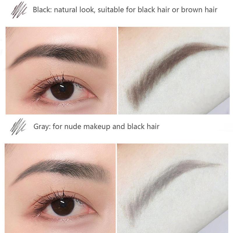 Small Gold Bar Eyebrow Pencil, Dual-ended Triangular Machete very Fine Small Gold Chopsticks Eyebrow Pencil, Three-dimensional Sketch Waterproof Sweatproof Non-blotchy Eyebrow Pen, Makeup