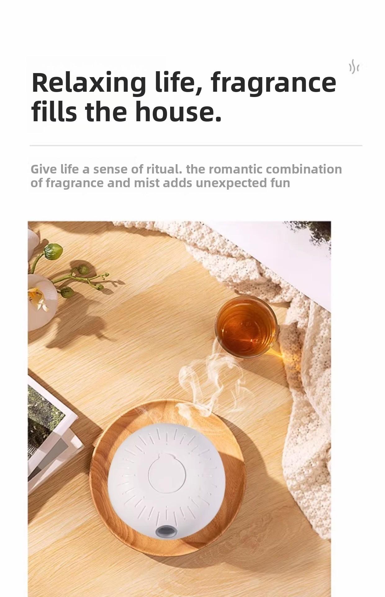 Essential Oil Aromatherapy Diffuser Sensor Atomization Automatic Fragrance Sprayer Portable Wireless Mini Scent Machine for Bedroom Daily Use