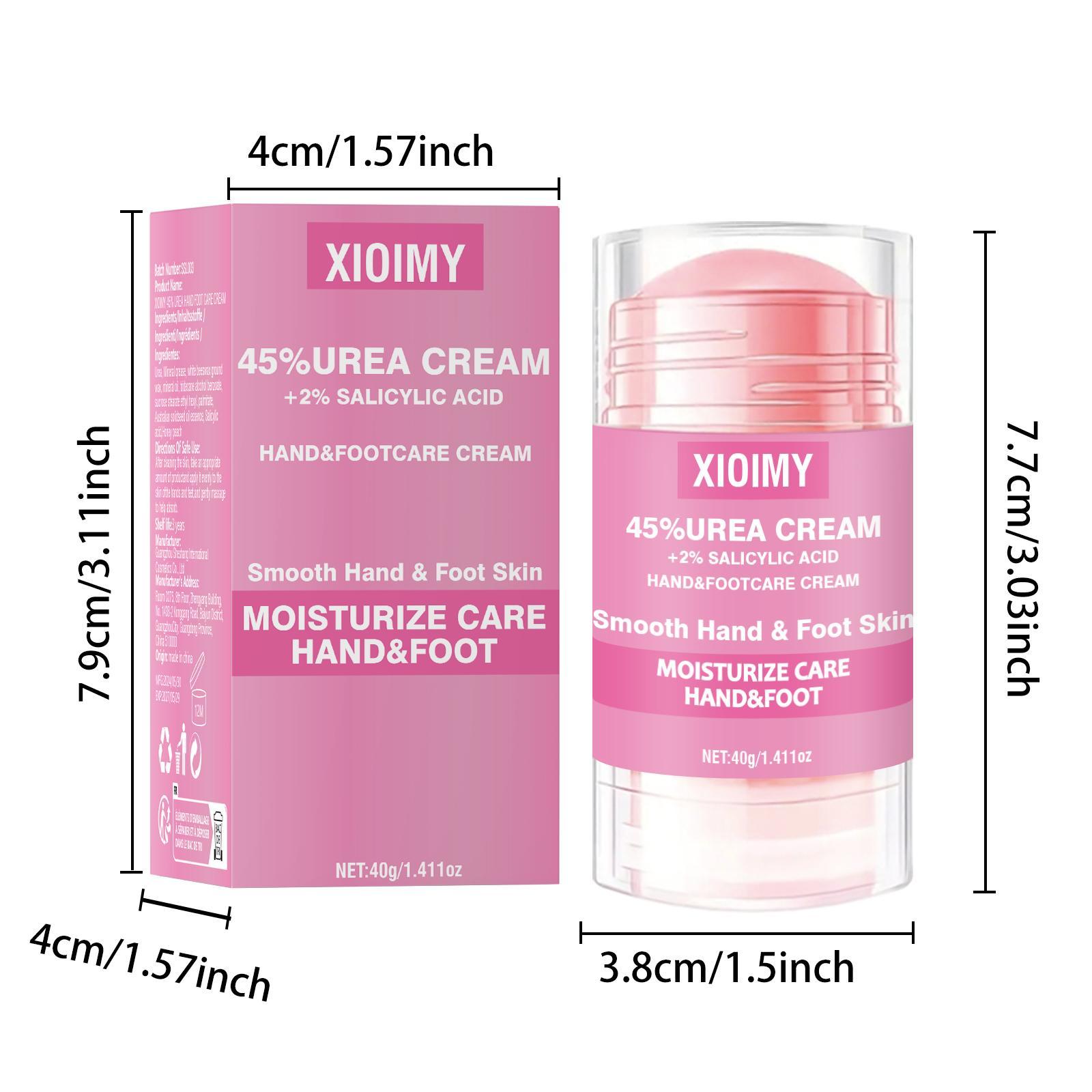 45% Urea + 2% Salicylic Acid Foot Cream, Intensive Moisturizing Care for Dry, Cracked Skin, Hydrating Foot & Hand Cream for Women & Men