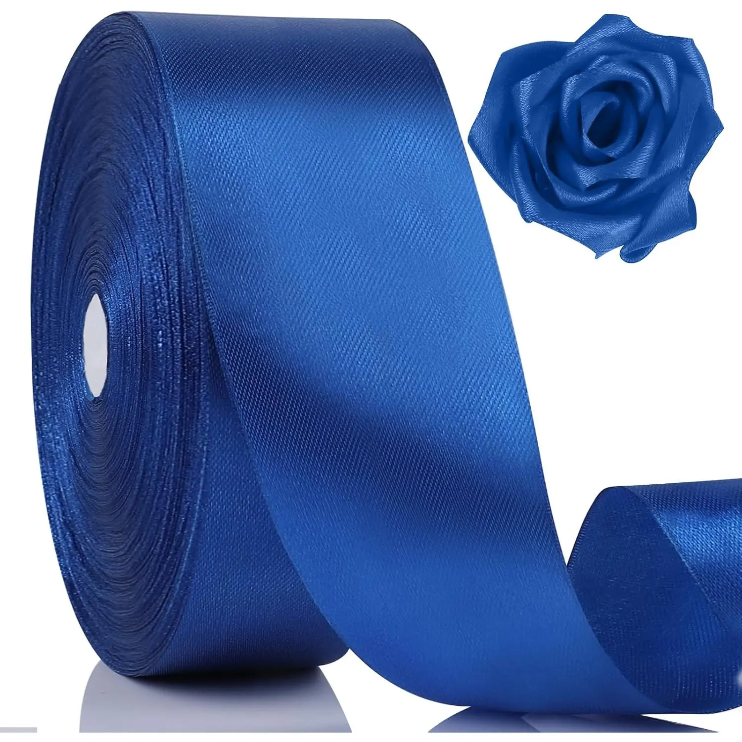 100 Yards Ribbon,1-1/2 Inch Royal Blue Satin Ribbon,Single Face Satin Ribbons,Perfect for Gift Wrapping,Wedding Decoration,Handmade Bows,Wrapping Bouquet and More