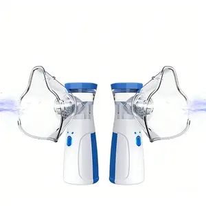 2 portable intelligent humidifiers, hand-held humidifiers for home/travel respiratory care, three-speed power adjustment, adult and child-friendly design (without battery)
