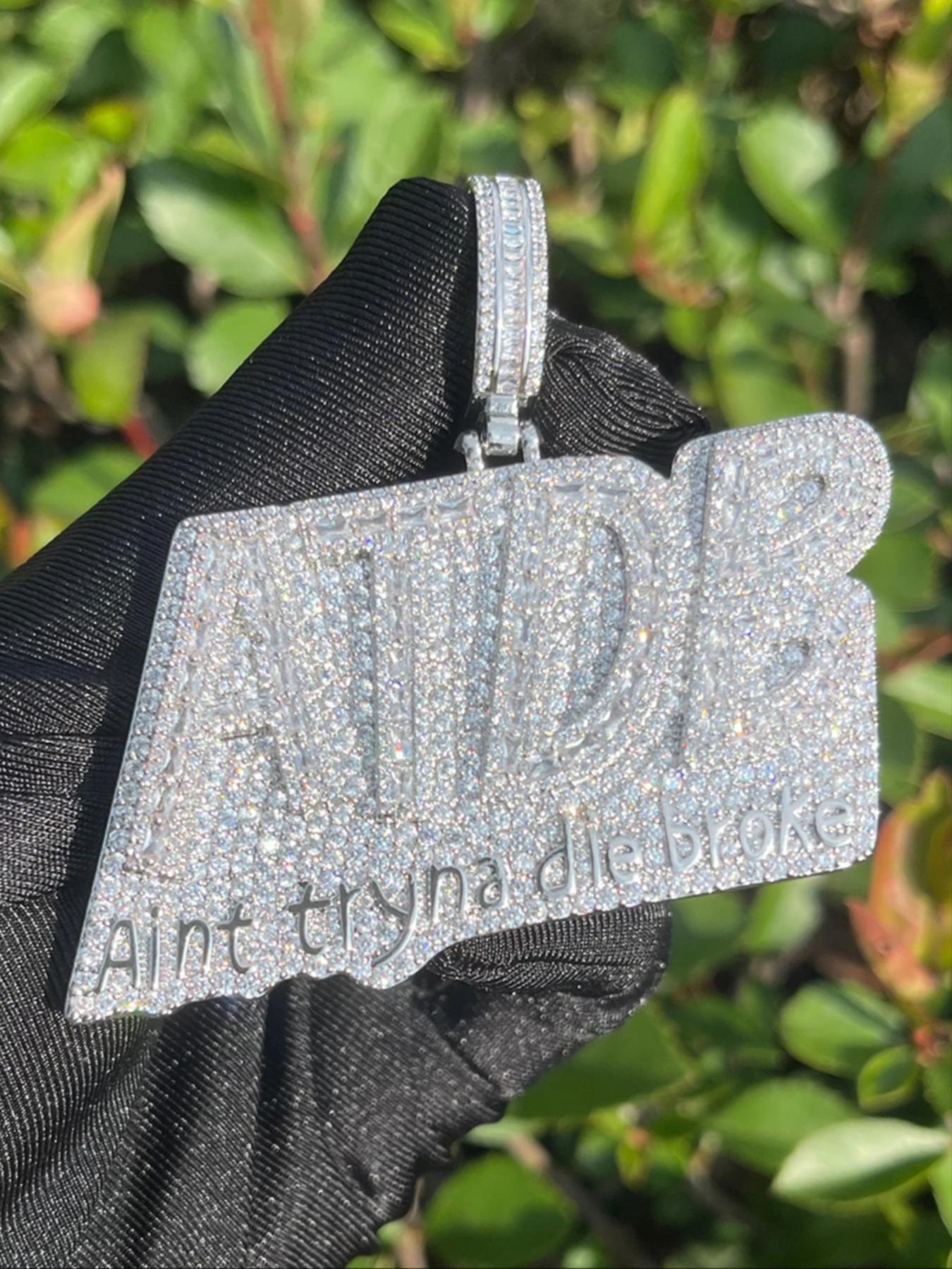 Rhinestone Letter Design Pendant Hip Hop Jewelry, Fashion Accessories for Party, Daily Decor, Valentine's Day for Him