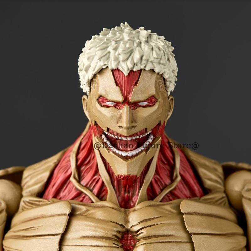 Attack on Titan Figure Revoltech The Armored Titan Action Figures Amazing Yamaguchi Yoroi no Kyojin Reiner Braun PVC Model Toys