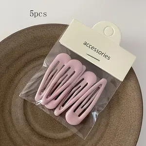 5pcs Cute Sweet Girly Fresh Colorful Hair Clips Easy Bangs Clip Side Clip Hairpin BB Clip