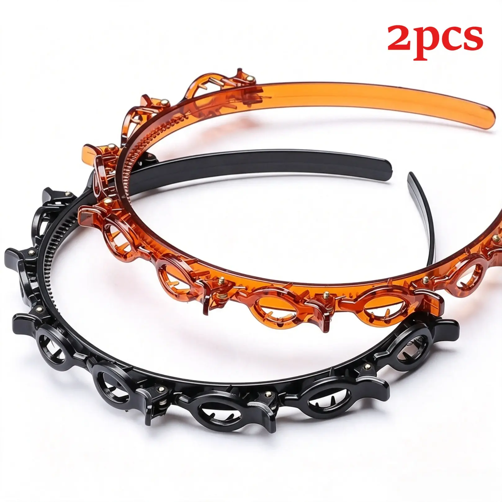 Cute Hair Clip Decor Hairband, Novelty Multifunction Hair Hoop with Clips, Hair Accessories for Women, Hairstyle Accessory, Minimalist Headwear, Trendy Hair Hoop, Minimalist Hair Hoops, mothers day gift, Hairclip Headband, Fashion Headbands