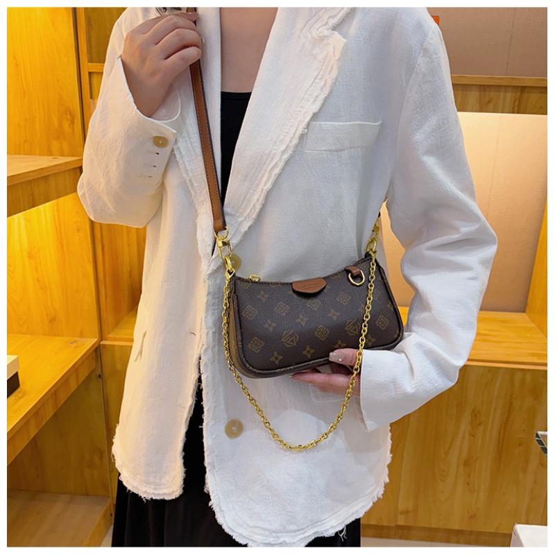 Women's Fashion Bag Women's Vintage Print Chain Small Square Bag Women's Shoulder Bag Crossbody Bag Women's Crossbody Bag Daily Bag Leather Satchel