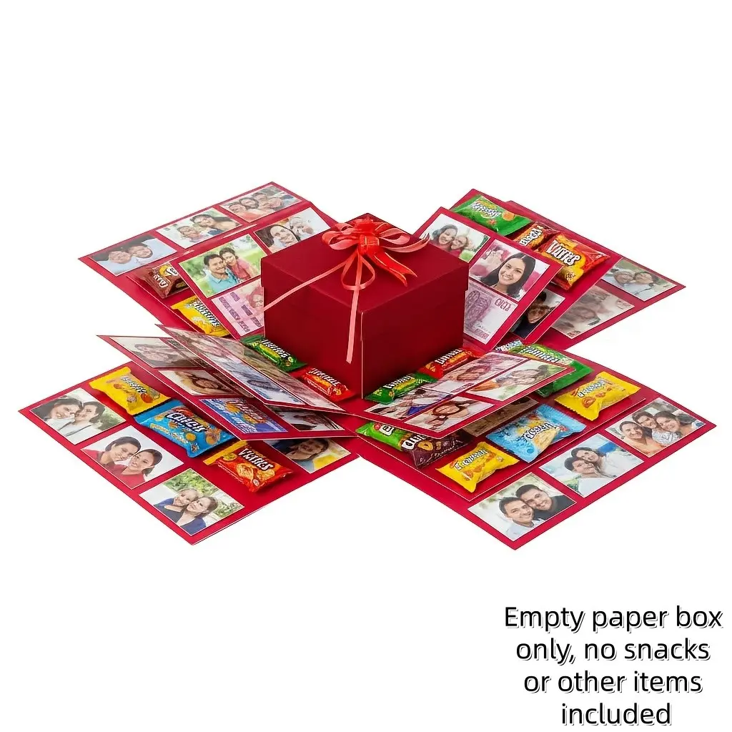 5‑Layer Surprise Exploding Heart Gift Box, Explosion Gift Box, Creative Pop‑Up Gift Box Holds Cash, Snacks & Memories, Reusable Party Decor, Ideal Surprise Present for Birthday, Valentine’s Day, Christmas & New Year Celebration