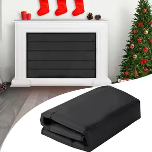 Magnetic Fireplace Blanket Stop Heat Loss Indoor Fireplace Draft Stopper Covers with 12 Built-in Strong Magnets for Iron Fireplace Frame Screen 39x32