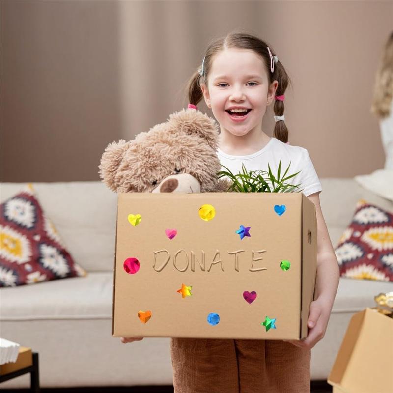 Teacher Reward Stickers Set, 30 Sheets Star Heart Round Design, Perfect for Classroom Home School Behavior Incentive Charts