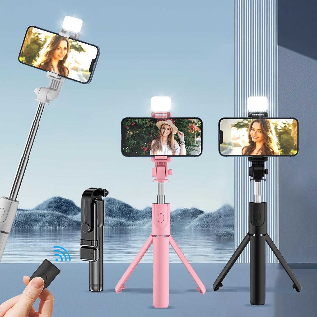Wireless Selfie Stick, Multifunctional Tripod Selfie Stick with Remote Control, Universal Travel Selfie Accessory and Selfie Stand for Mobile Phones