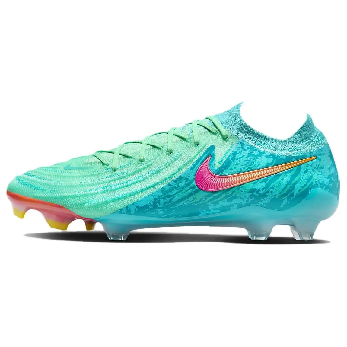 Men's Nike Phantom GX 2 Elite FG Cleats - Sky Blue, House White - Knit Upper, Enhanced Grip, Supportive Official Football Shoes (Maison Mihara Collaboration), Fg Cleat