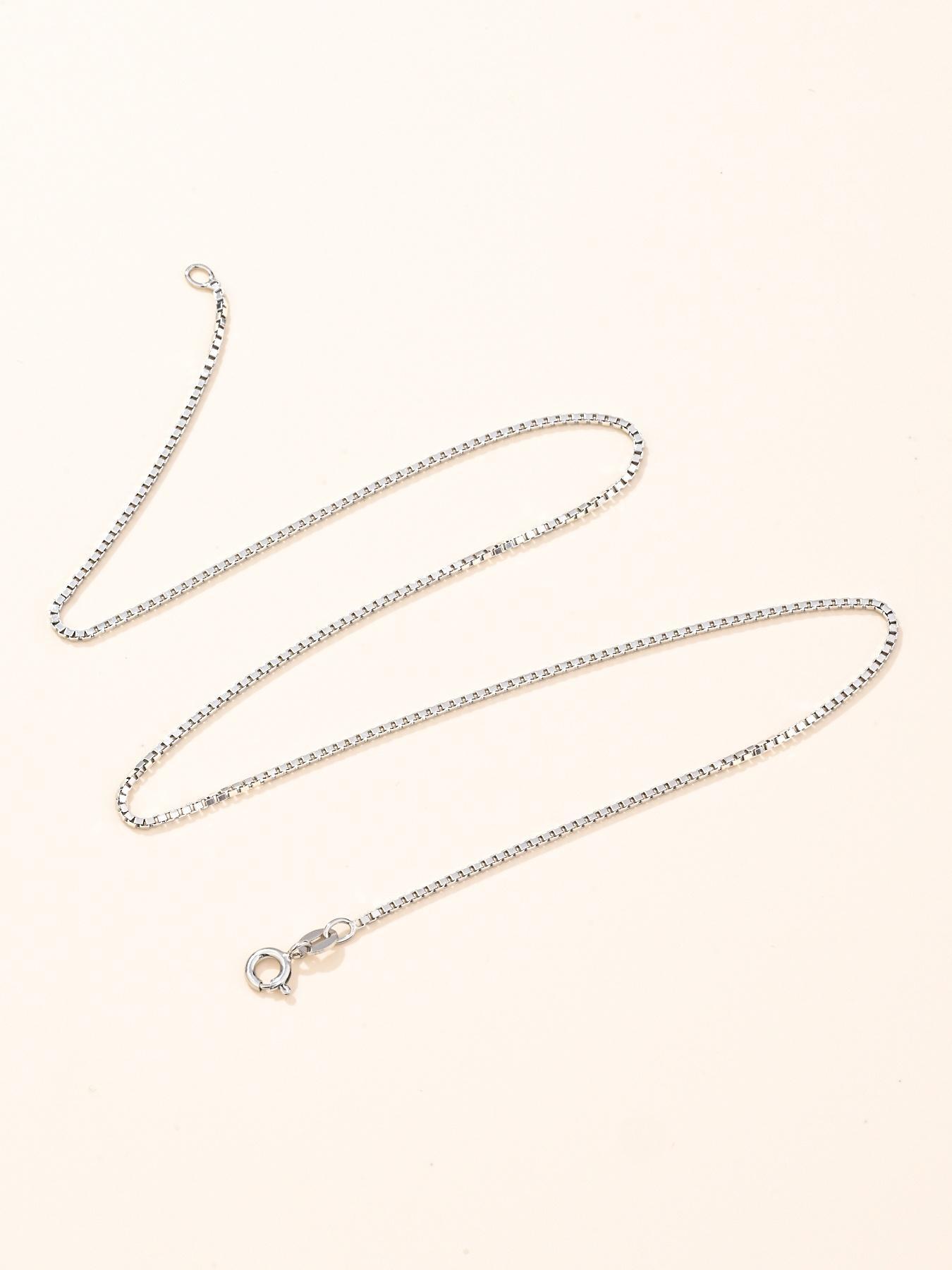 S925 Sterling Silver Minimalist Chain Necklace, Daily Wear Necklace, Fashionable Necklace for Women & Men, Trendy All-match & Exquisite Jewelry for Birthday Gift