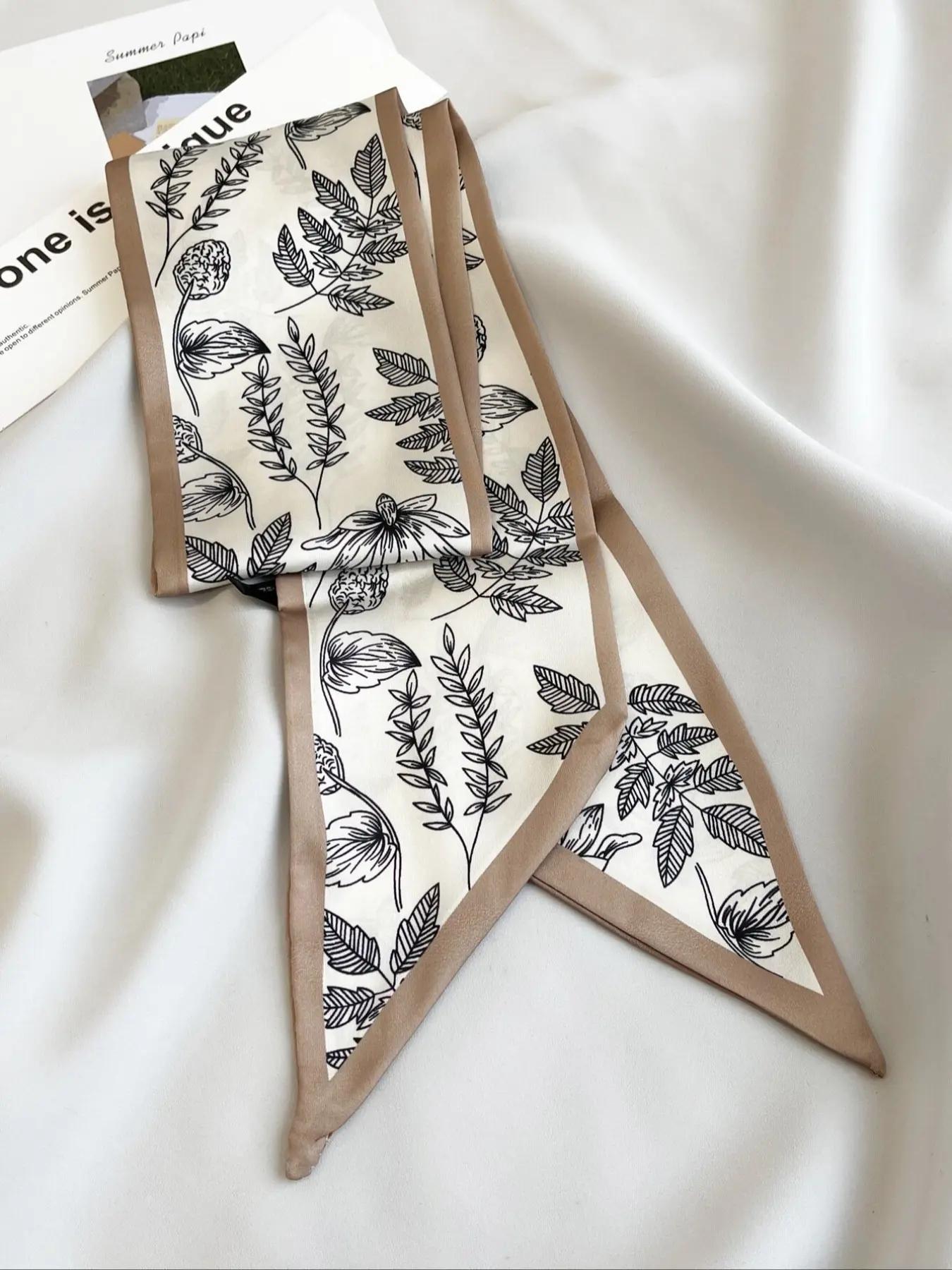 Floral & Leaf Print Hair Band Style Hair Band for Women & Girls, Floral Hairbands, Fashion Hair Accessories for Daily Wear, Fashionable Hair Accessories