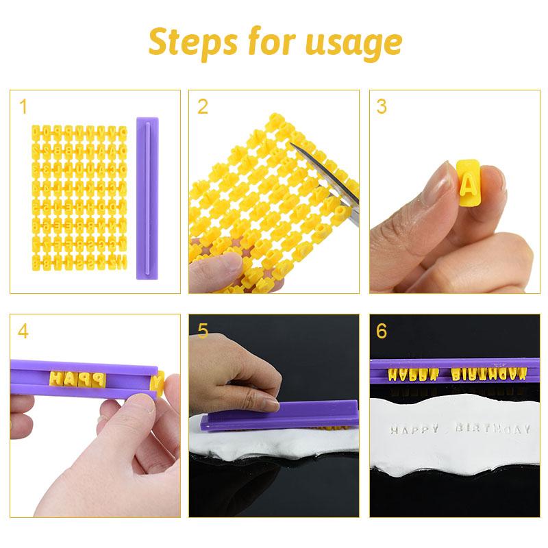 1Set Biscuit Baking Printing Alphabet Number Mold Cookie Cutter Letter Press Stamp Mould Embosser DIY Fondant Cake Tools Decor