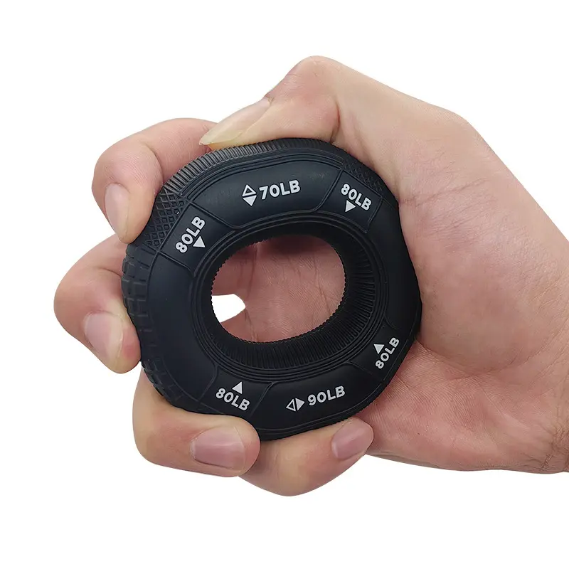 20-90 lbs Silicone Grip Ring Arm Strength Exercise Grips Professional Training Fitness Equipment Wrist Ring