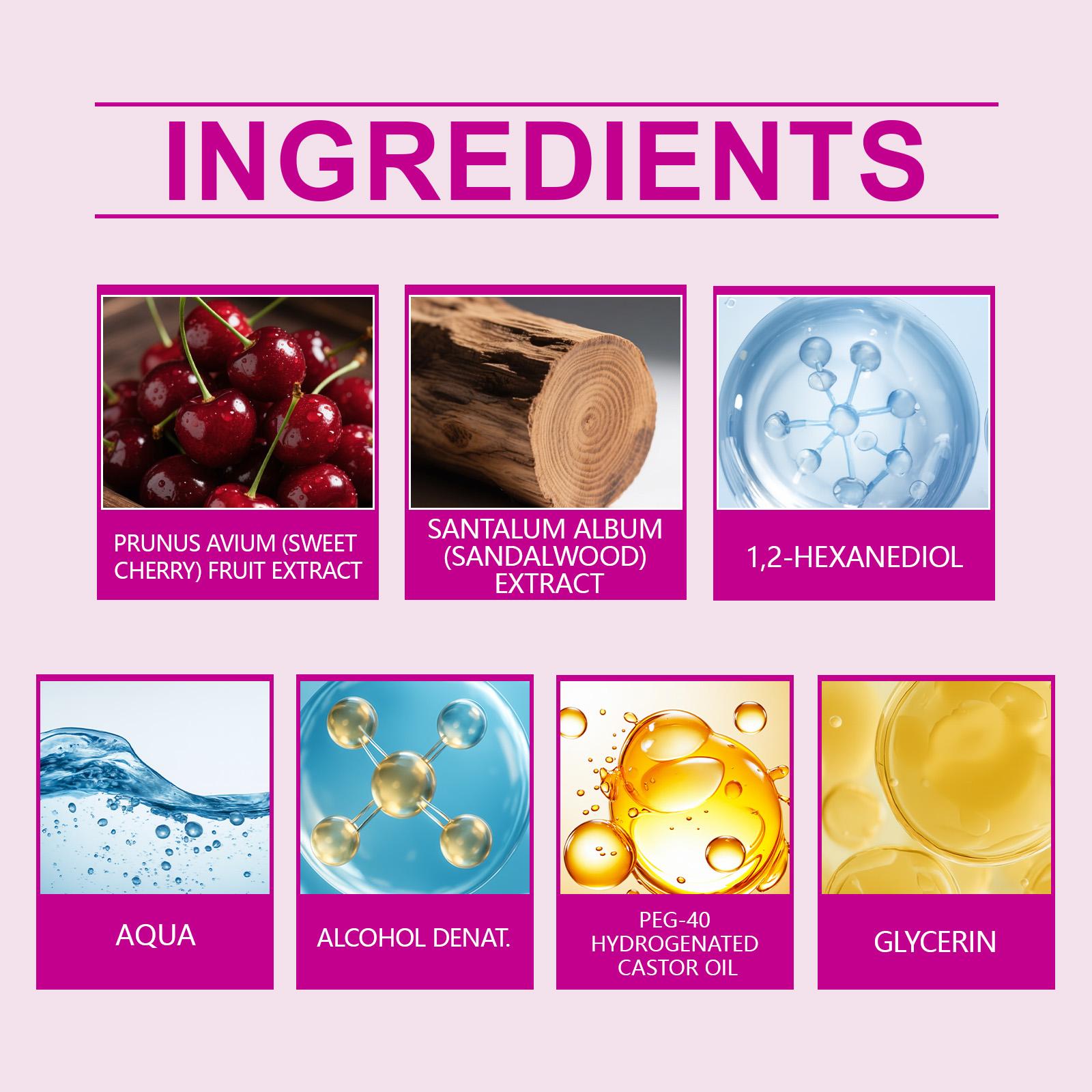 Cherry Cologne Fragrance, Natural And Fresh, With A Sweet And Romantic Charm, Is A Date Fragrance That Can Be Carried Around With You