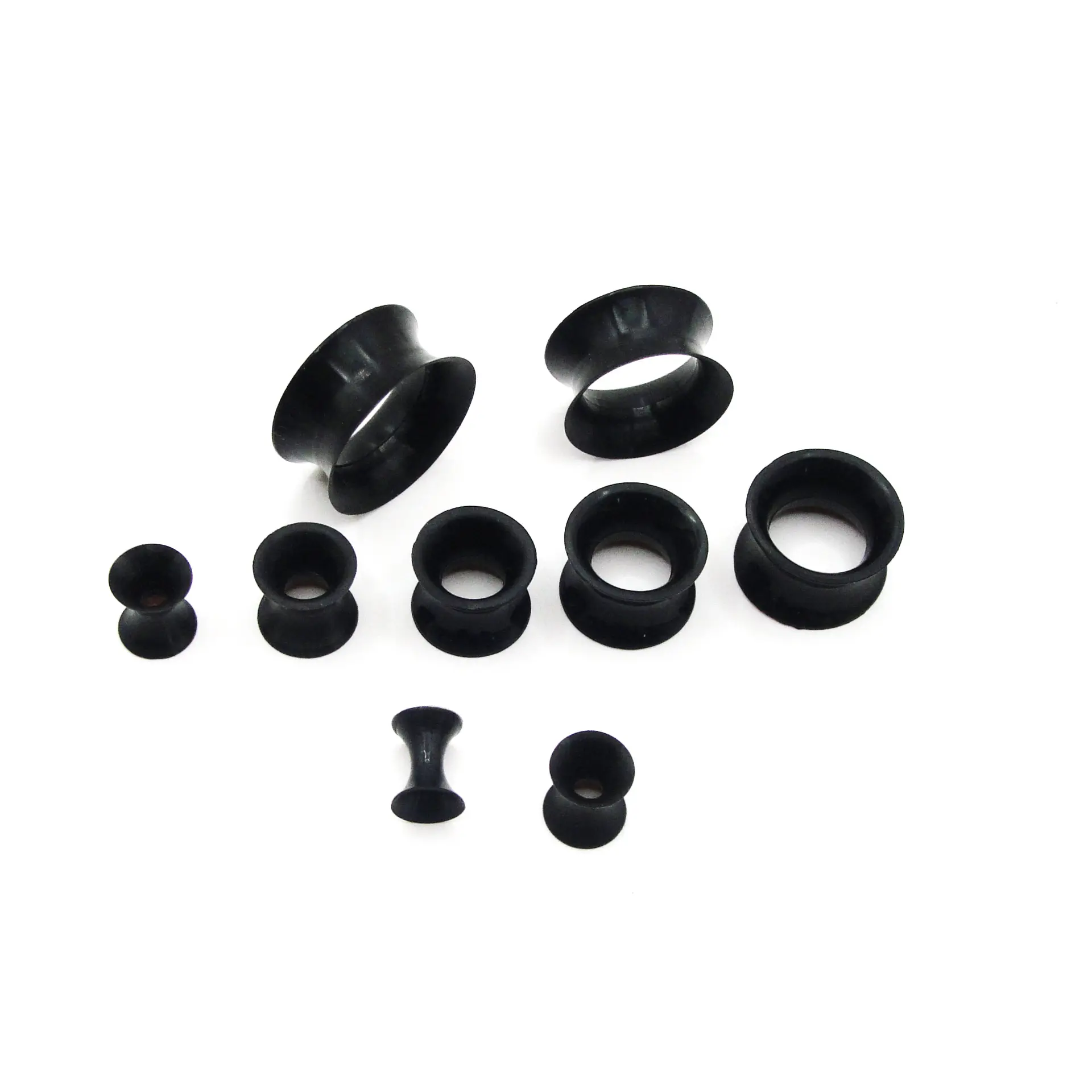 Silicone Ear Tunnels Plugs Soft Flexible Ear Gauges Stretcher Taper Piercing Jewelry 3mm-25mm Multiple Sizes Hypoallergenic Comfort Ear Expanders for Daily Body Piercing Decoration