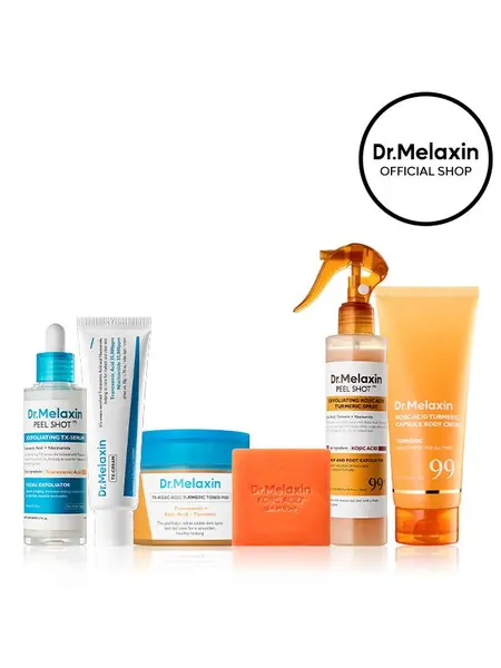[Dr.Melaxin Official] Ultimate Body & Face Dark Spot Eraser Set | Dark Spot Corrector for Face & Body, Hyperpigmentation, Melasma, Acne Marks & Uneven Skin Tone | Brightening Skincare Bundle