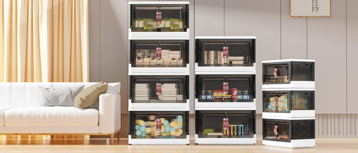 Paper Organizer Letter Tray, 4 Pack Acrylic Stackable Desk File Organizer for Files, Papers, iPads, Letters, A4 Office Files, Books, Notes, Etc