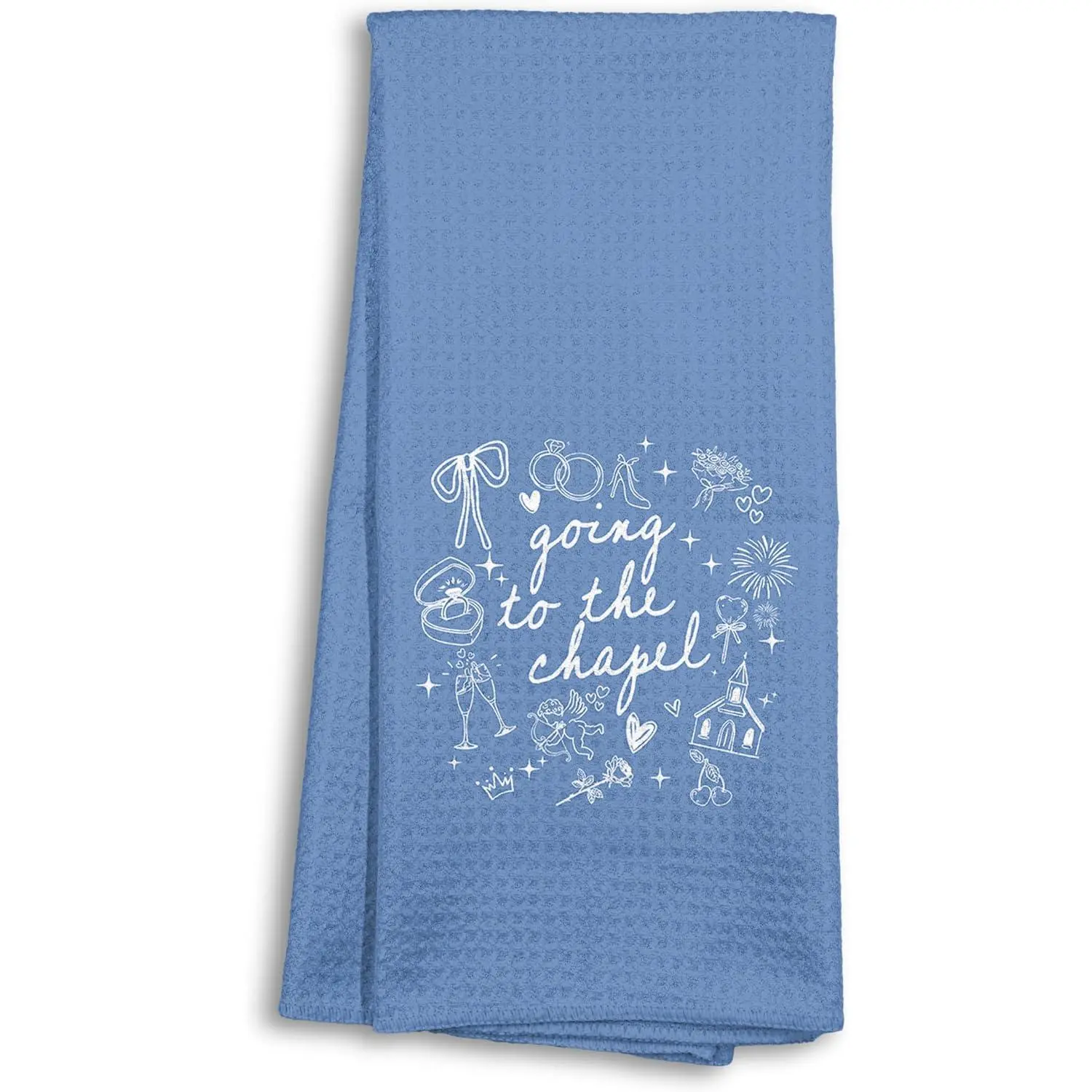 Blue Bridal Shower Wedding Gifts for Bride Kitchen Towels, Bride Gifts for Women Dish  Towels for Kitchen, Going to The Chapel Wedding Decorative Hand Towel for Bathroom, 16x24 Inch