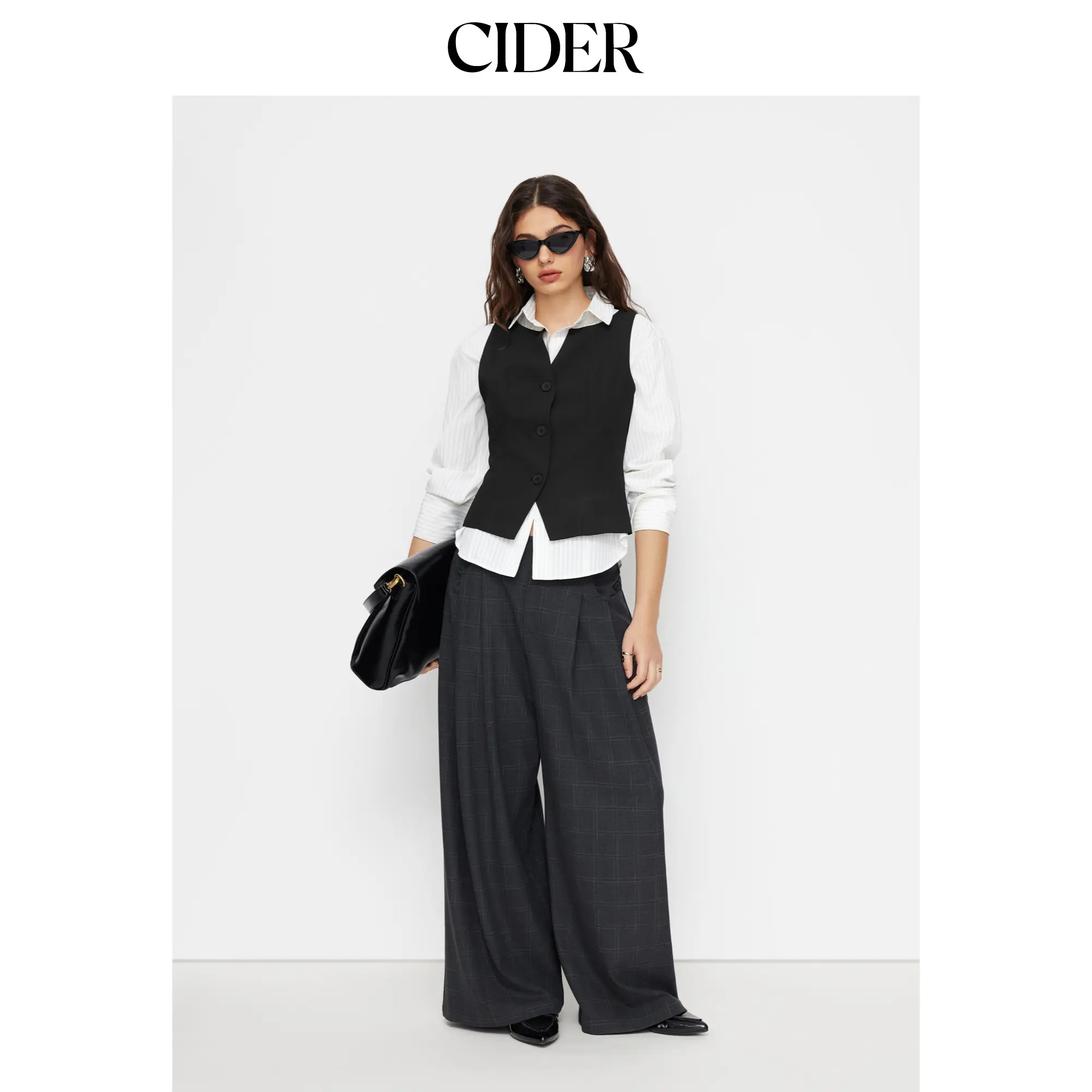 Cider V-neck Button Blazer Vest SummerFinds