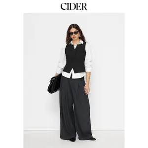 Cider V-neck Button Blazer Vest SummerFinds